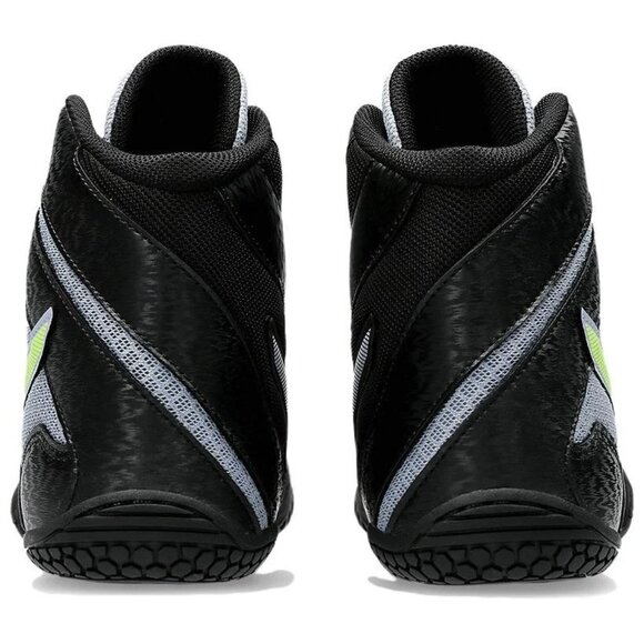 Asics Matcontrol 3 Grey Blue Safety Yellow 081A053-400 Wrestling Shoe Men's 7 - Picture 6 of 6